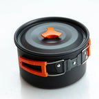 Camping Cookware Set Aluminum Nonstick Portable Outdoor Tableware Kettle Pot Cookset Cooking Pan Bowl for Hiking BBQ Picnic