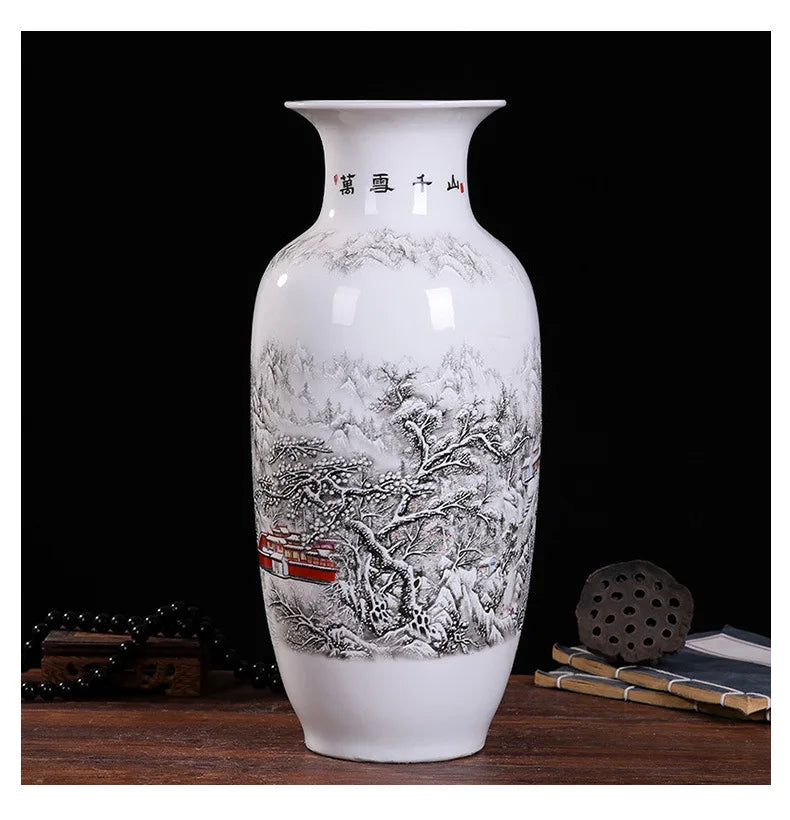 Ceramic vase modern imitation ancient Chinese living room decoration vase decoration handicraft