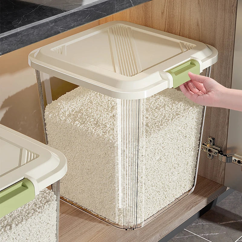 Food ade Sed Rice Storage Box Moisture Proof Bug Resistant Plastic Kitchen Storage Container for Home Use 5L And above C...