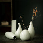 Ceramic vase ornaments, flower arrangements, desktop office and home decor