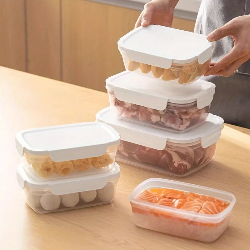 10-Pack Airtight Food Storage Containers -  Stackable Kitchen Organizers ( Leakproof, Fridge/Freezer to Outdoor Use)