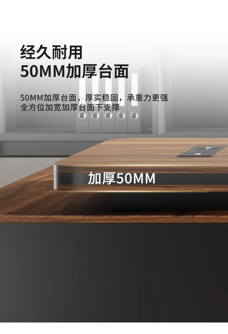 Shelves Modern Office Desk Executive Corner Luxury Vanity Work Office Desk Minimalist Conference Storage Wooden Bureau Furniture