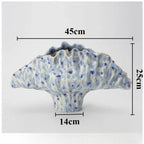 Ceramic Flower Vase Pottery Decorative Vases Modern Vase Plants and Decoration Ornaments Aesthetic Living Room Decor Accessories