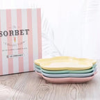 Le Creuset Cool Color Ceramic Dinner Plate Set High-Temperature Resistant 18cm/23cm Flower Plate Kitchen Dining Tableware