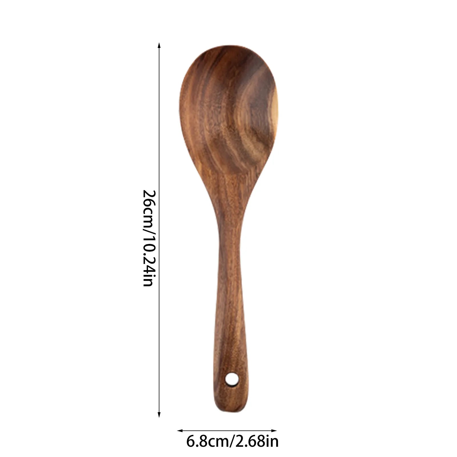 5/9Pcs/set Wooden Kitchen Utensils Set, Wooden Spoons for Cooking, Utensils,Natural Teak Wooden Spoons For Non-stick Pan Gift