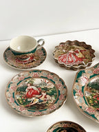 European Famous Painting Series Tableware Set Ceramic Material Underglaze Color Craftsmanship Handmade Painting