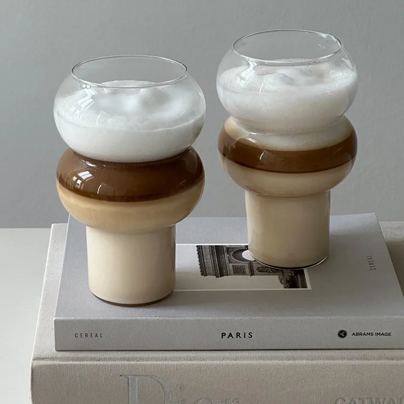 Coffee Glass Latte Cup Bubble Ball Cups Wine Champagne Glasses Juice Milk Whiskey Water Cup Bar Party and Restaurant Drinkware