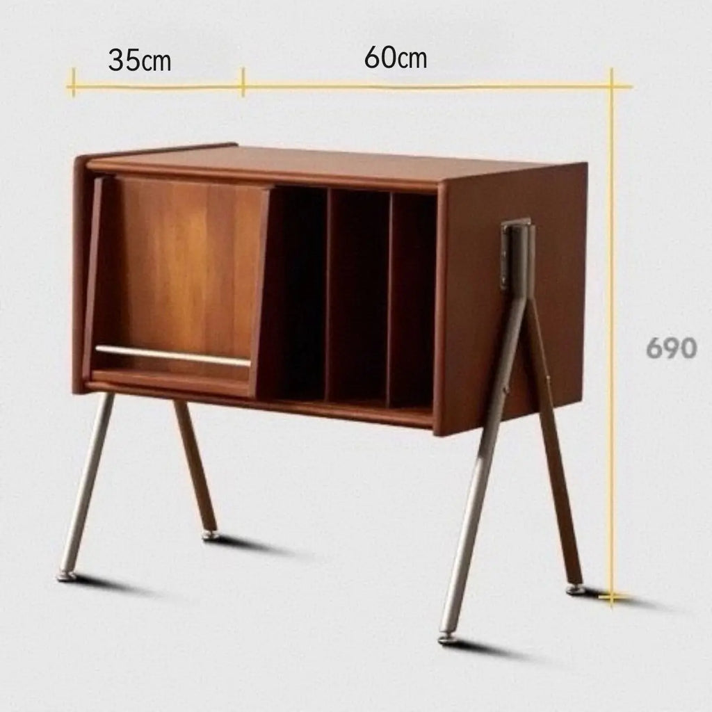 Multifunctional Beauty:Modern Solid Wood Magazine Storage, Chinese-Inspired Side Cabinet, and Floor Display for Bedroom Elegance