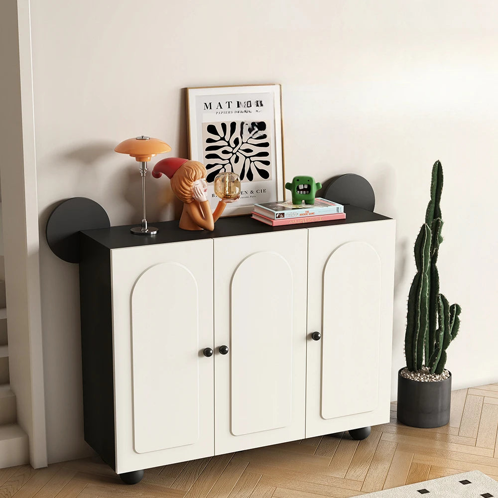 Keys Display Cabinet Cream Standing Office Buffet Cabinets Luxury Organization Mueble Recibidor De Entrada Home Furniture