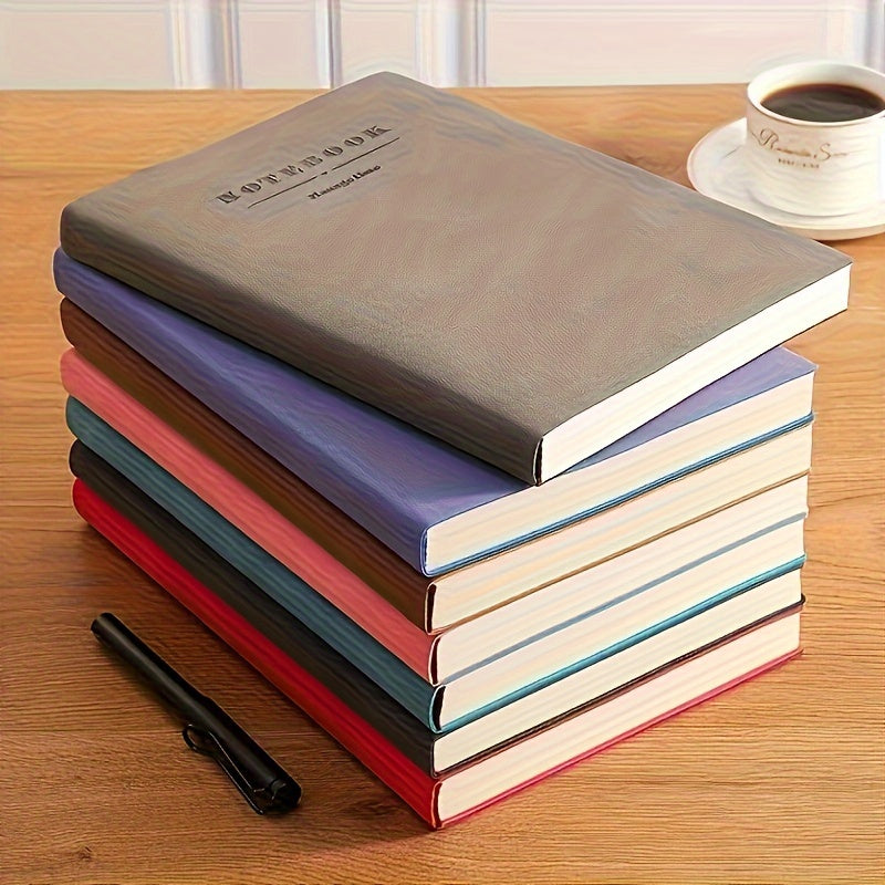 Journal Notebook - Hardcover Faux Leather Daily Journals For Writing, 200 Lined Pages 8.3 X 5.8 Inch, Gifts For Men, Women, Notebooks For Work