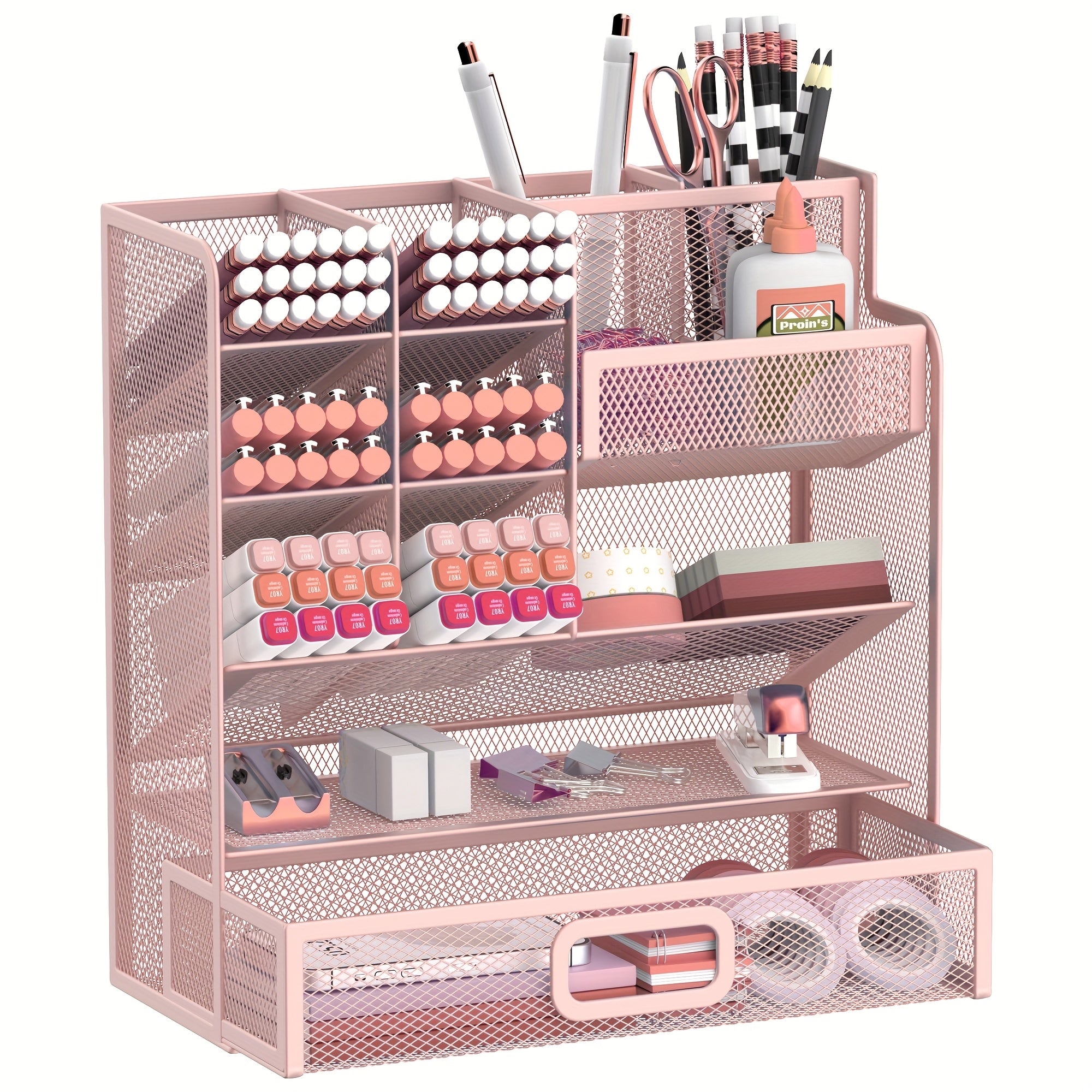 RITOLLO 1pc Desktop Storage Rack, Multifunctional Stationery Organizer, Office Supplies Storage Rack, Desk Accessories, Bedroom Accessories, Home Decor, Home Organization and Tidying