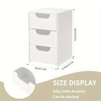 Chic 3-Tier Desktop Organizer With Drawers - Perfect For Office Supplies, Jewelry & Cosmetics Storage Office Desk Accessories Desk Accessories Office