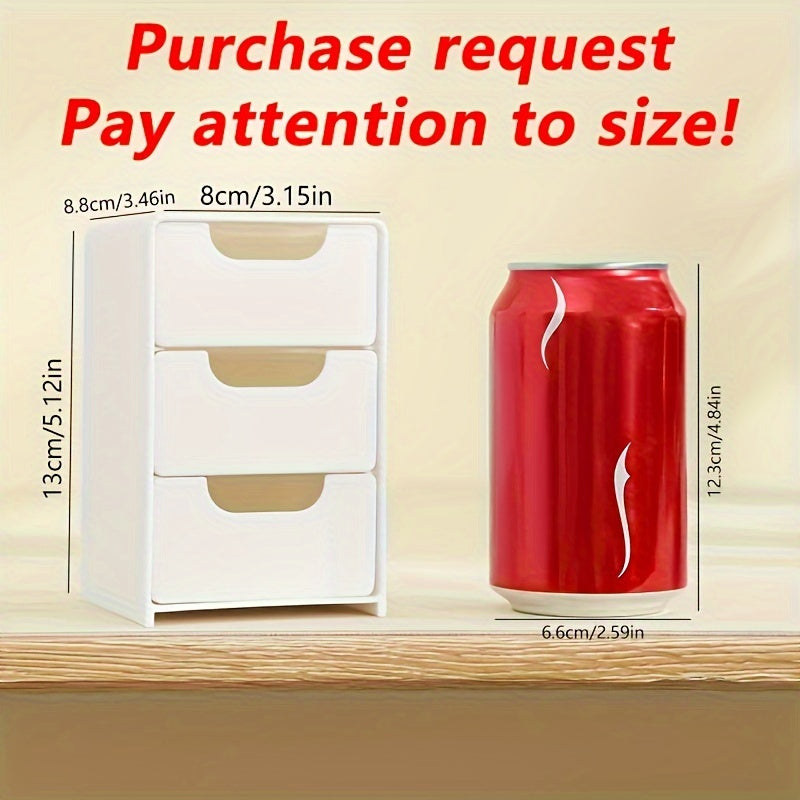 Chic 3-Tier Desktop Organizer With Drawers - Perfect For Office Supplies, Jewelry & Cosmetics Storage Office Desk Accessories Desk Accessories Office