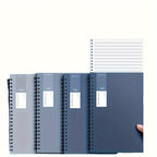4-Piece A5 Spiral Notebooks In Gradient Blue Series - Perfect For Students & Office Use