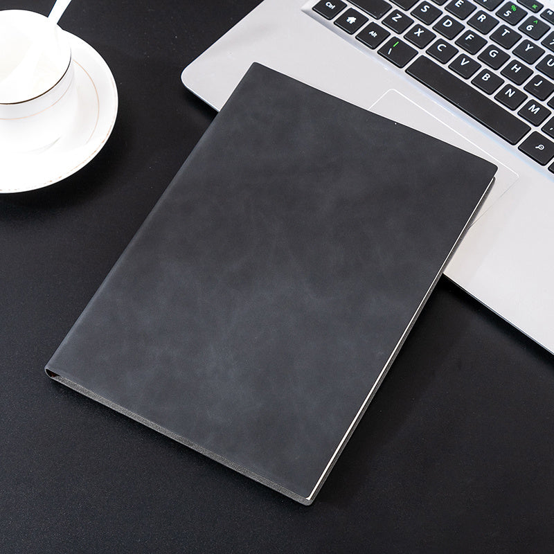 A5 Notebook Business Notebook, Soft Faux Leather Notepad 200 Pages A5 Thickening, Notebook For Office Home School Business Journal Notebooks Note Book
